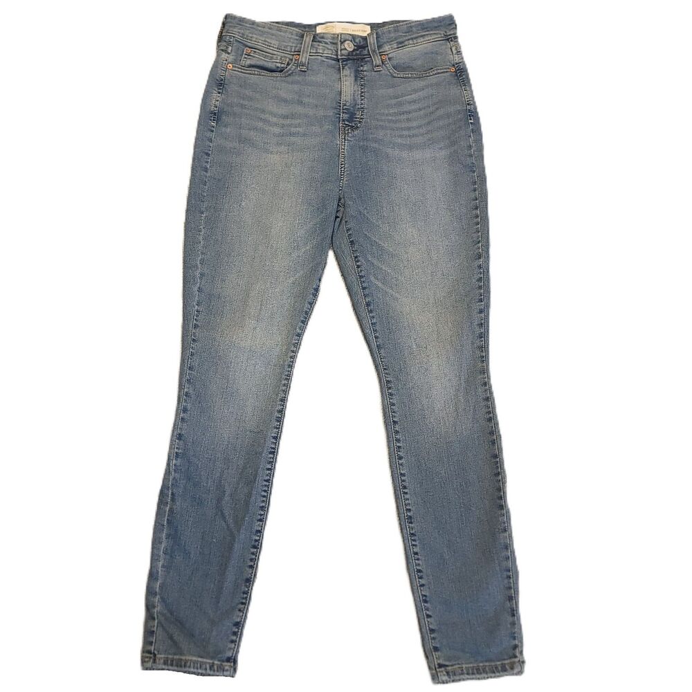 Levi Signature Womens 4 S Jeans Blue Stretch Totally Shaping Skinny